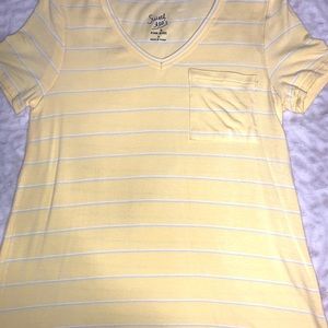 TWO yellow and purple sweet tea shirts